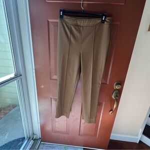 Women's Straight Leg Ponte Pants in Tan